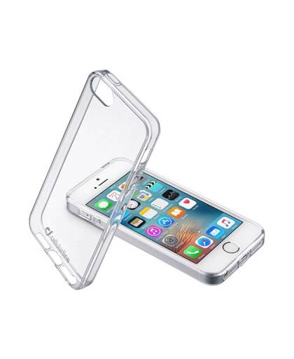 Cellularline Clear Duo iPhone Backcover Geschikt voor model (GSMs): Apple iPhone 5, Apple iPhone 5S, Apple iPhone SE Transparant