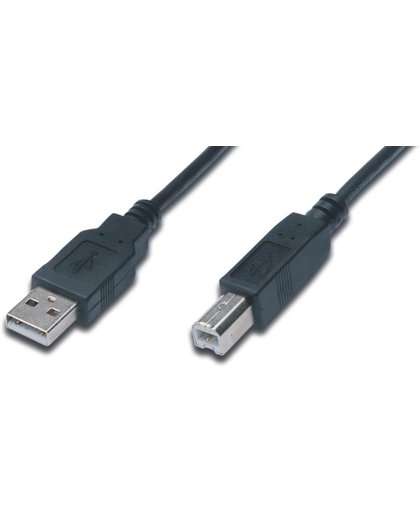 M-Cab 7000517 5m USB A USB B Mannelijk Mannelijk Zwart USB-kabel