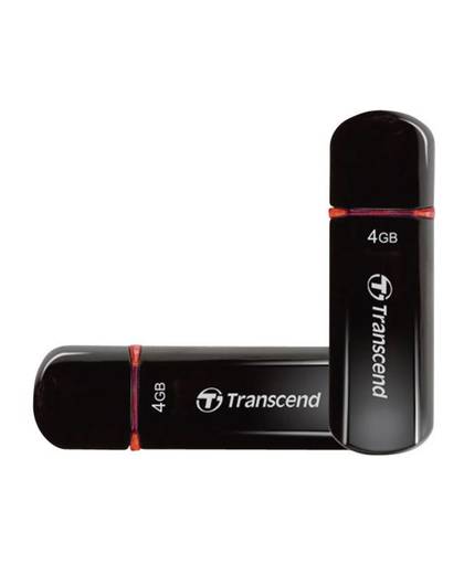 Transcend JetFlashÂ® 600 USB-stick 4 GB Blauw TS4GJF600 USB 2.0
