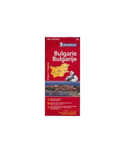 Michelin wegenkaart 739 Bulgarije. Nationale kaarten Michelin, onb.uitv.