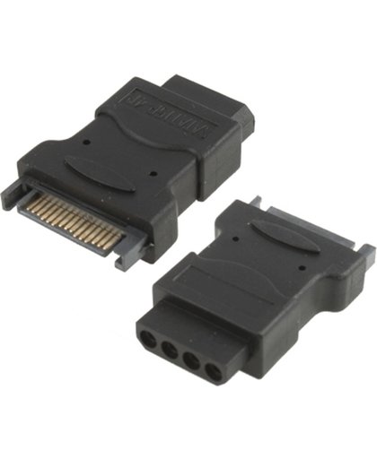 SATA 15 Pin mannetje naar 4 Pin vrouwtje Adapter