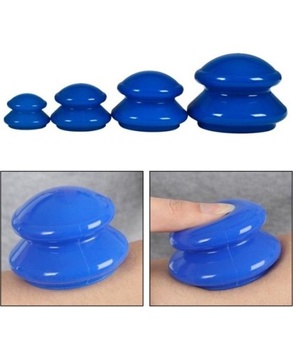 Vacuum Anti Cellulitis Massage Cups - Cupping Therapy Set - Siliconen Cuppingset