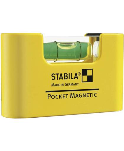 Kunststof miniformaat waterpas Stabila Pocket Magnetic met extra sterke magneet