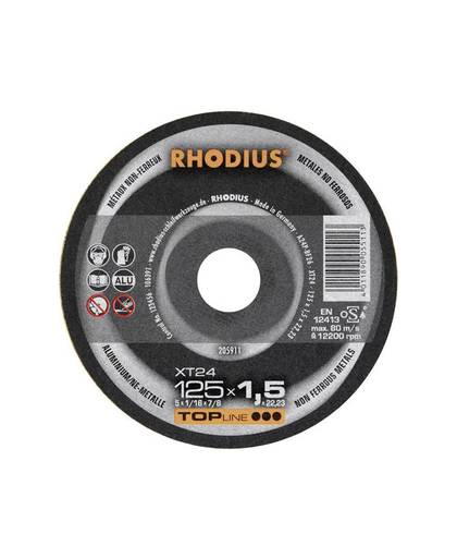 Hoogwaardige doorslijpschijf XT 24 Rhodius 205910 Diameter 115 mm 1 stuks