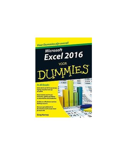 Microsoft Excel 2016 voor Dummies. Harvey, Greg, Paperback
