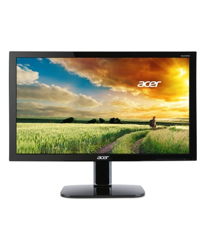 Acer KA240HQBbid 23.6" Full HD LED Zwart computer monitor