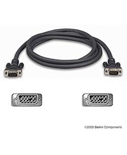 Belkin High Integrity VGA/SVGA Monitor Replacement Cable - 2m 2m Zwart VGA kabel