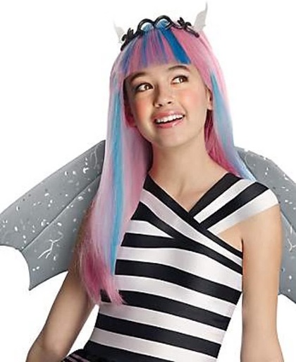 Rochelle Goyle Monster High™ pruik voor meisjes - Verkleedpruik - One size