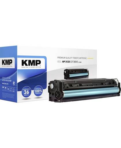 KMP Tonercassette vervangt HP 312X, CF380X Compatibel Zwart 4400 bladzijden H-T189