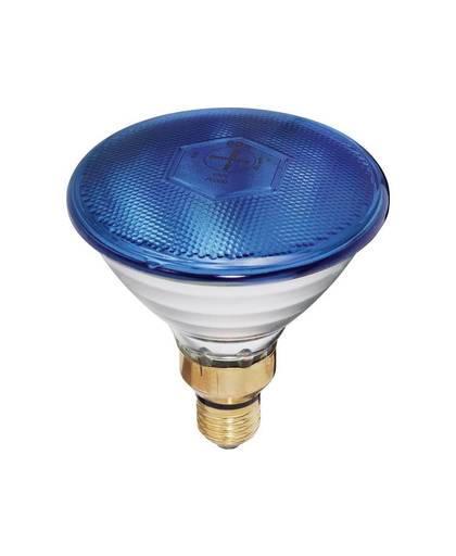 Halogeenlamp voor lichteffect Par-38 FL blau 230 V E27 80 W Blauw Dimbaar