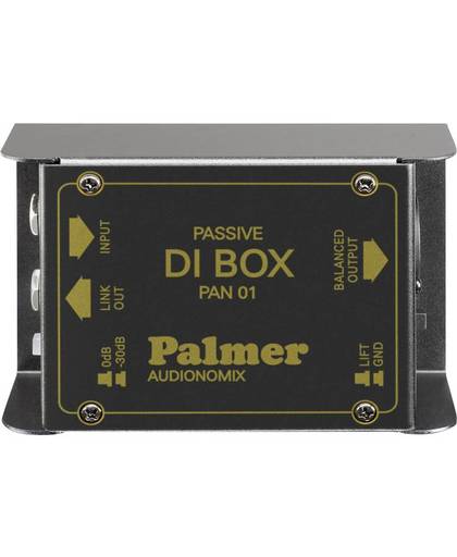 Passieve DI box 1-kanaals Palmer Audio Pro PAN01