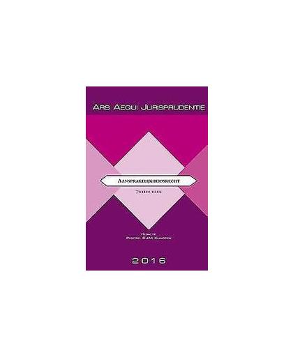 Jurisprudentie Aansprakelijkheidsrecht 2016. Paperback