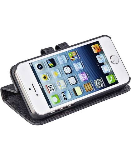 Hama 2in1 iPhone Flip Case Geschikt voor model (GSMs): Apple iPhone 5, Apple iPhone 5S, Apple iPhone SE Zwart