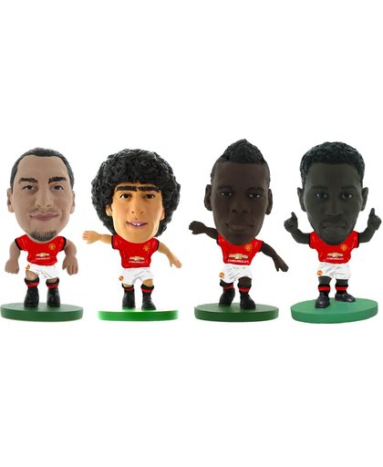 Soccerstarz voetbalpoppetjes MANCHESTER UNITED 4-pack ⚽ Zlatan Ibrahimovic ⚽ Marouane Fellaini ⚽ Paul Pogba ⚽ Romelu Lukaku