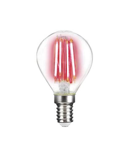 LightMe LM85310 LED-lamp E14 Kogel 4 W Rood Filament / Retro-LED Energielabel B (A++ - E) 1 stuks