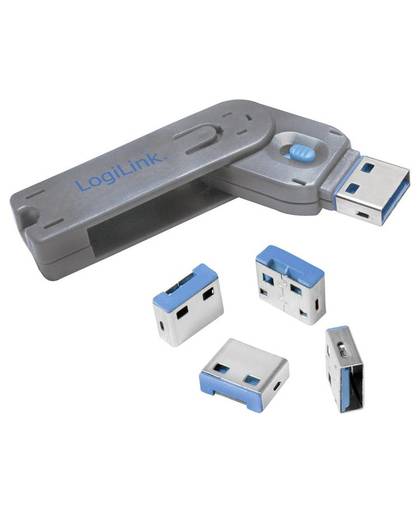 LogiLink USB PORT LOCK, 1 KEY + 4 LOCKS USB-poortblocker