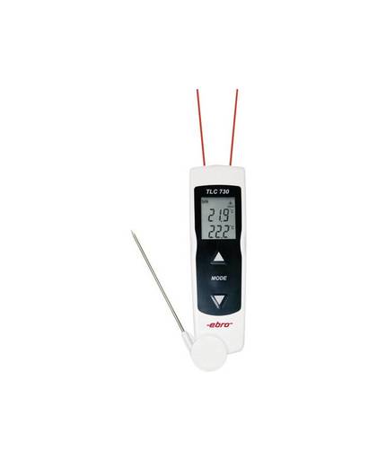 Insteekthermometer (HACCP) ebro TLC 730 Meetbereik temperatuur -12 tot +120 Â°C Sensortype K Conform HACCP, Contactloze IR-meting