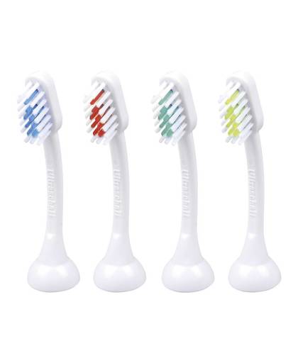 Opzetborstel voor elektrische tandenborstel EmmiDent E4 fÃ¼r Erwachsene 4 stuks Wit