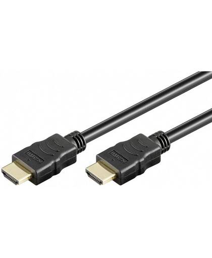 Goobay HDMI Aansluitkabel [1x HDMI-stekker - 1x HDMI-stekker] 0.5 m Zwart