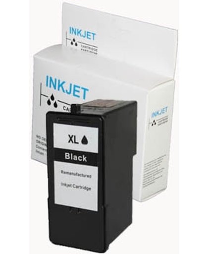 Toners-kopen.nl Lexmark Nr.44XL zwartOpmerking: met niveau-indicator  alternatief - compatible inkt cartridge voor Lexmark 44xl zwart met niveau-indicator wit Label
