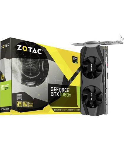 Videokaart Zotac Nvidia GeForce GTX1050 Ti 4 GB GDDR5-RAM PCIe x16 HDMI, DVI, DisplayPort