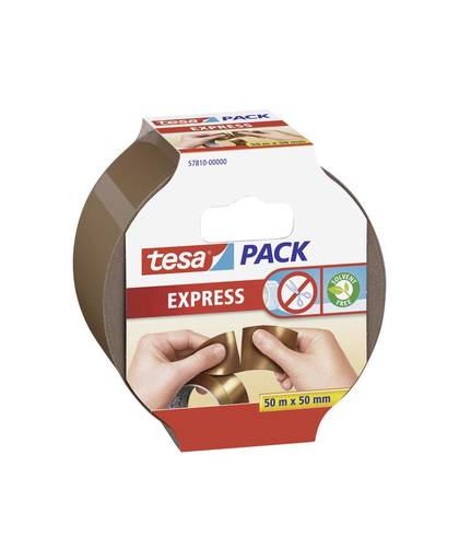 Pakband tesapack Express Bruin (l x b) 50 m x 50 mm tesa 57810-00-01 1 rollen