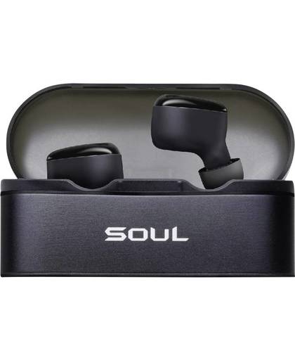 SOUL ST-XS True Wireless Bluetooth Sport Koptelefoon In Ear Bestand tegen zweet, Waterbestendig Zwart