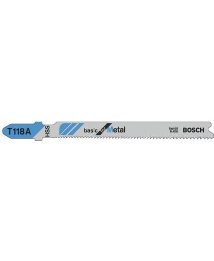 Decoupeerzaagblad T 118 A, Basic for Metal, 3-pack Bosch Accessories 2608631507 3 stuks