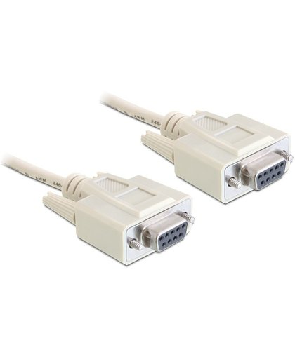 DeLOCK 84250 5m Sub-D9 Sub-D9 Grijs seriële kabel