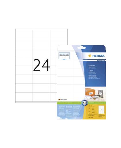 HERMA Etiketten wit 70x36 Premium A4 600 st.
