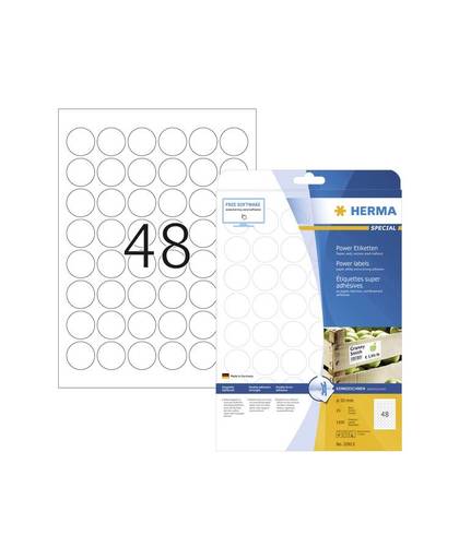 HERMA 10915 etiket Wit Cirkel Permanent 1200 stuk(s)