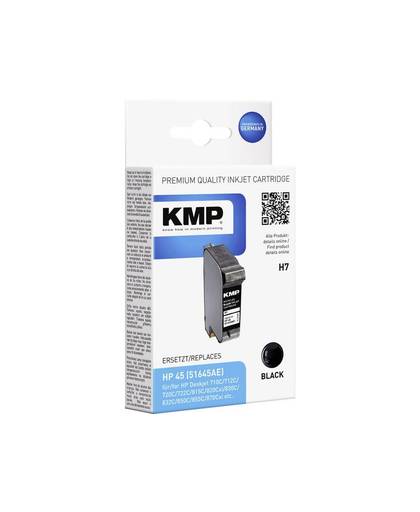 KMP Inkt vervangt HP 45 Compatibel Zwart H7 0927,4451