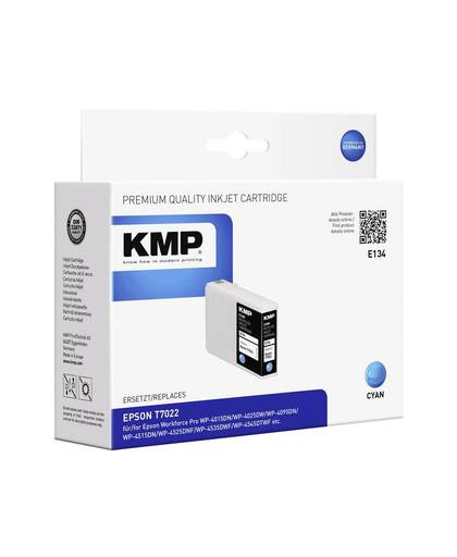 KMP Inkt vervangt Epson T7022 Compatibel Cyaan E134 1620,4003