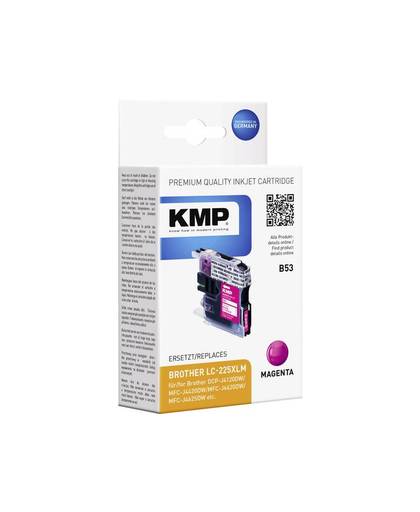 KMP Inkt vervangt Brother LC-225XLM Compatibel Magenta B53 1530,0006