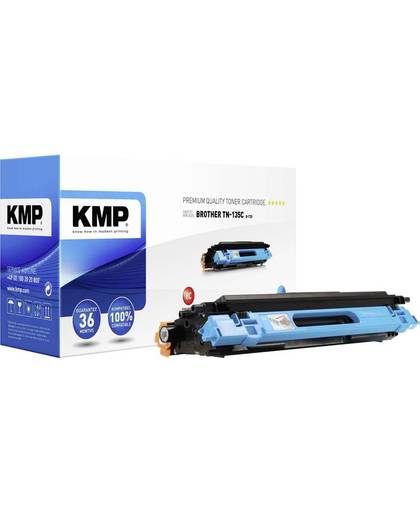 KMP Tonercassette vervangt Brother TN-135, TN135C Compatibel Cyaan 4000 bladzijden B-T25
