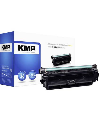 KMP Tonercassette vervangt HP 508A, CF361A Compatibel Cyaan 5000 bladzijden H-T223C