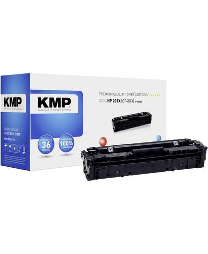 KMP Tonercassette vervangt HP 201X, CF401X Compatibel Cyaan 2300 bladzijden H-T215CX