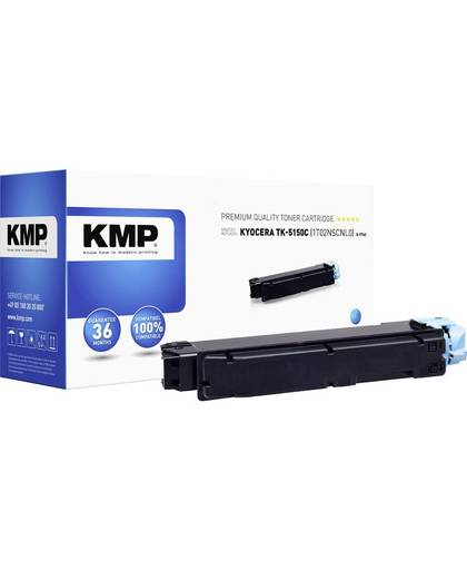 KMP Tonercassette vervangt Kyocera TK-5150C Compatibel Cyaan 10000 bladzijden K-T74C