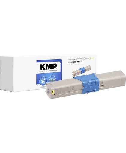 KMP Tonercassette vervangt OKI 44469722 Compatibel Geel 5000 bladzijden O-T49YX