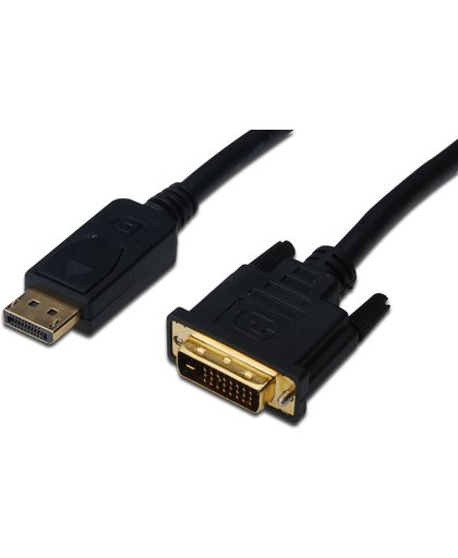 ASSMANN Electronic AK-340306-020-S 2m DisplayPort DVI-D Zwart video kabel adapter