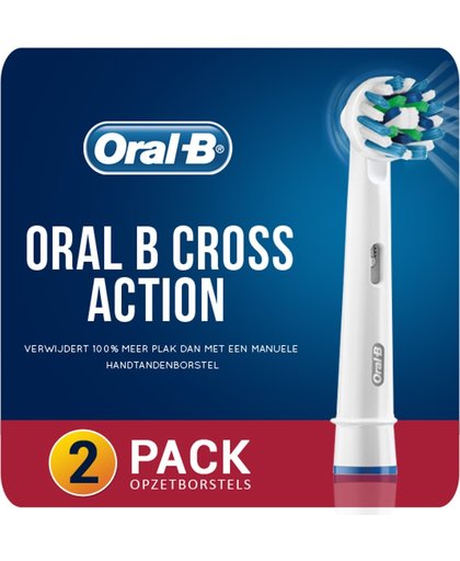 Originele Goedkope 2 Oral B Cross Action Opzetborstels Opzetstukjes | Aanbieding | 2 Opzetborstels