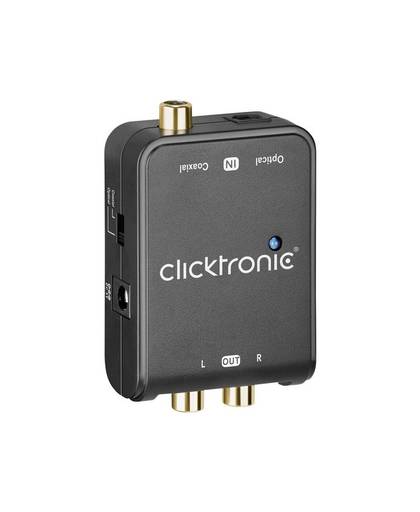 AV Converter [Digitale cinch, Toslink - Cinch] clicktronic DAC-200