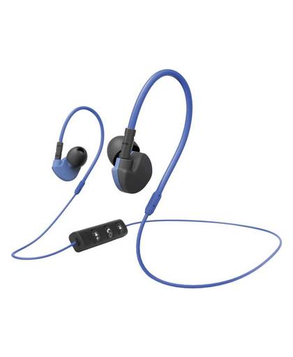 Hama Active BT Bluetooth Sport Oordopjes In Ear Headset, Volumeregeling, Bestand tegen zweet Blauw
