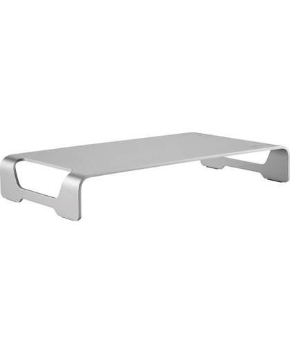 LogiLink Tabletop monitor riser, aluminum Monitorstandaard Hoogte: 6.3 cm (max) Zilver