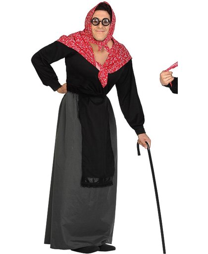 Verkleedkleding voor volwassenen - Oude Dame (Man) - OneSize
