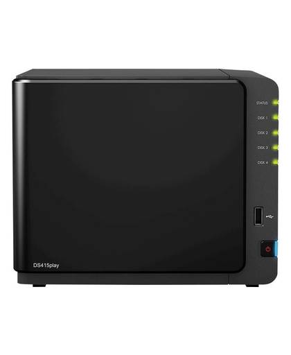 Synology DiskStation DS415play NAS-serverbehzuizing 4 Bay