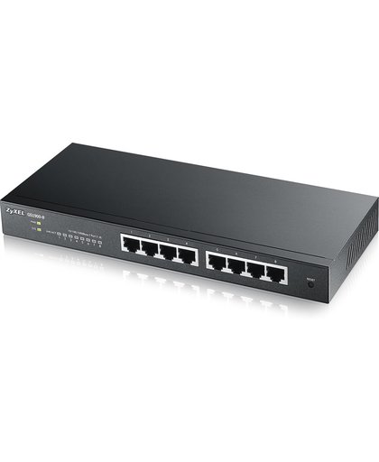 ZyXEL GS1900-8 Beheerde netwerkswitch L2 Gigabit Ethernet (10/100/1000) Zwart