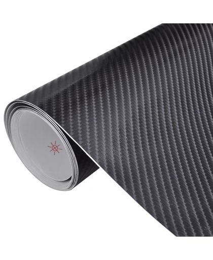 Koolstofvezel vinyl auto wrapping folie 4D zwart 200 x 152 cm