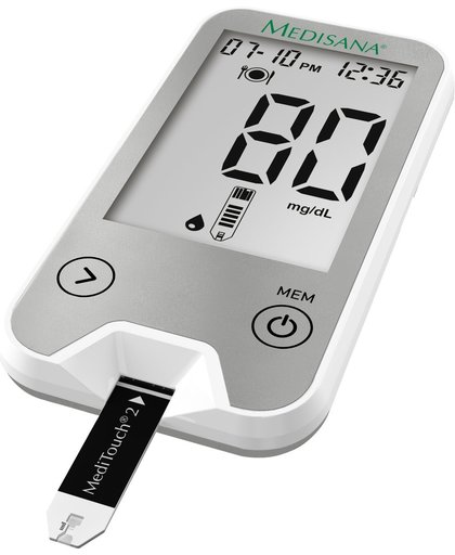 Medisana Bloedsuikermeter MediTouch 2 Connect mg/dL ( versie voor België )