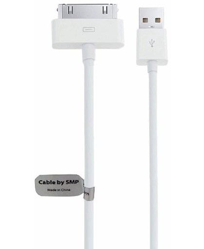 Kwaliteit USB kabel laadkabel 1 Mtr. Apple  iPod 5 Video - Apple  iPod Classic - Apple  iPod Nano 1 - Apple  iPod Nano 2 - Apple  iPod Nano 3 Oplaadkabel laadsnoer volgens originele Specs. Datakabel - oplaadsnoer met sync functie.